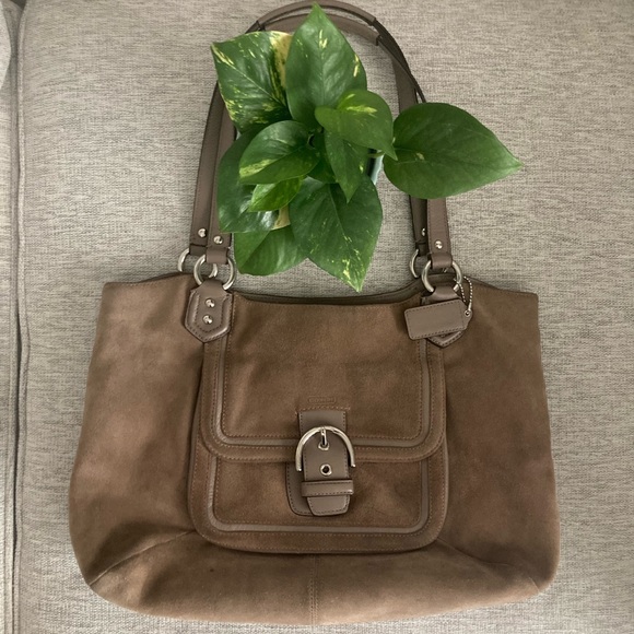 Coach Handbags - Suede Coach Purse